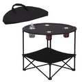 Superherostuff 2-Tier Folding Table, Black PA2633314